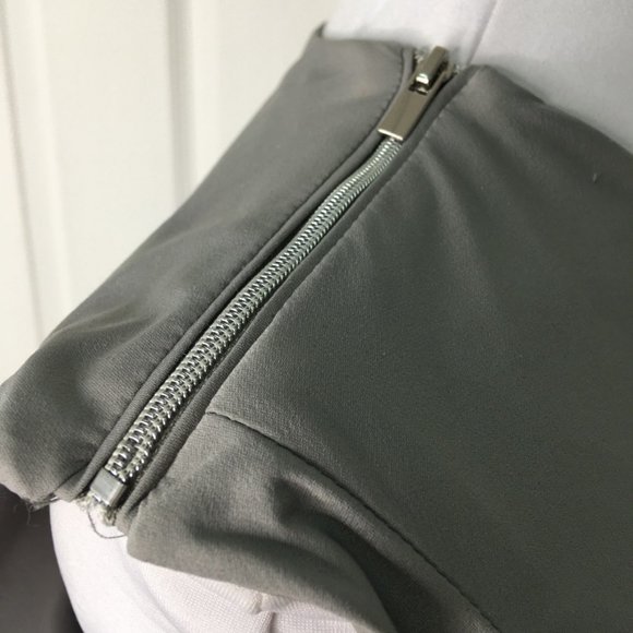 Diane von Furstenberg Women's Alba Two Gray Sheath Dress Size 6 Sleeveless - Picture 4 of 14